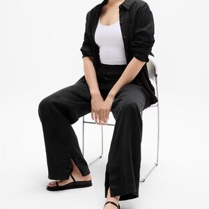 Athleta Women's Retreat Linen Wide Leg Pants large